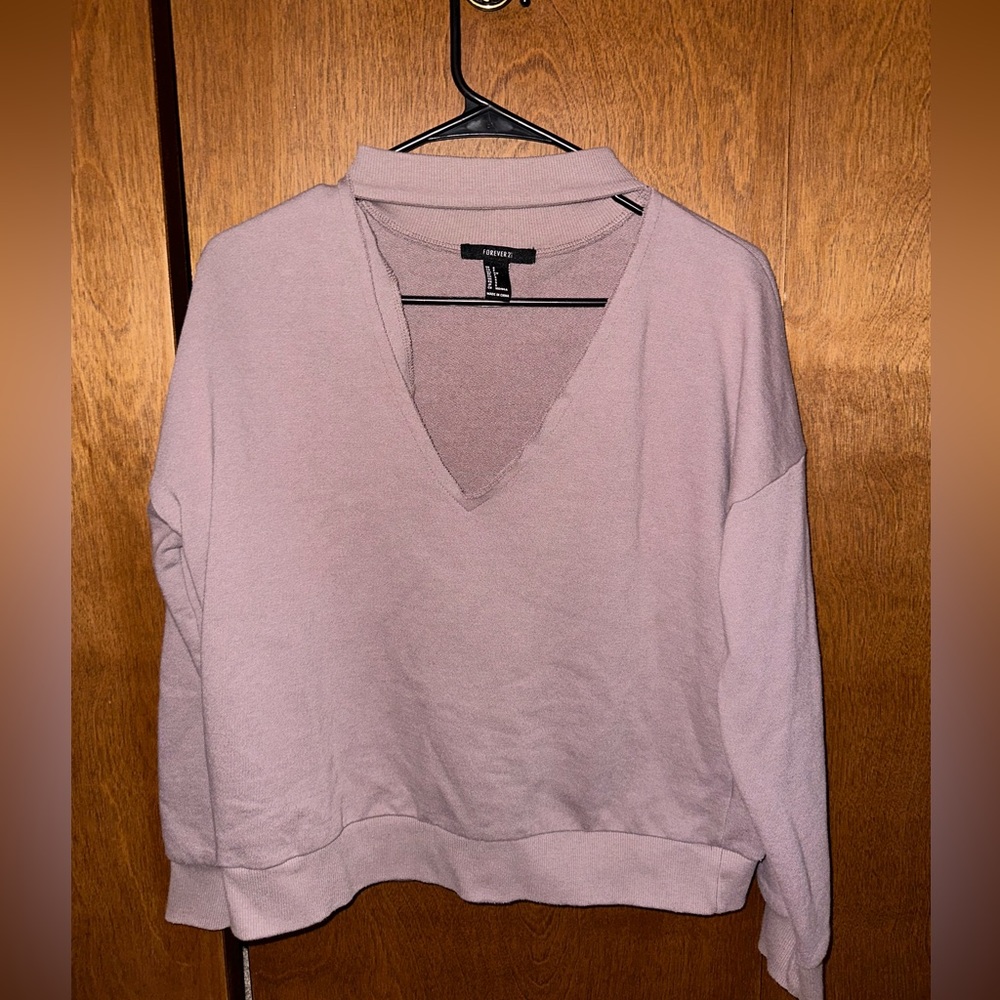 Forever 21 cut out sweatshirt